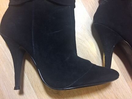 Ботфорты замшевые