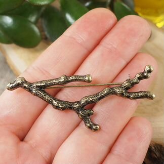 Брошь Веточка 59х25мм 