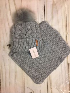 Комплект шапка и снуд 54-58