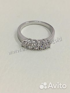 Золотое кольцо с бриллиантами Тифани Tiffany