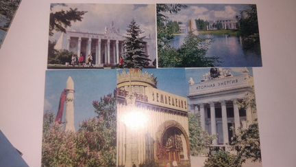 Открытки ВДНХ СССР 1950 гг