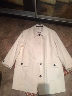 Стильное новое белое пальто 56 р