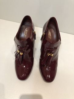 Ботильоны Gucci бордовые