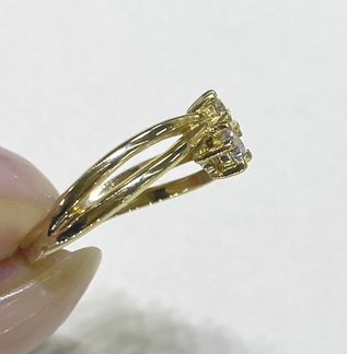 EPL золотое кольцо с бриллиантами 0,24 кт р 16