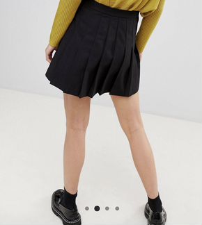 Мини юбка черная