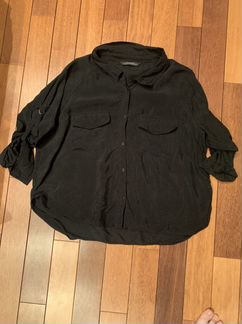 Рубашка zara черная