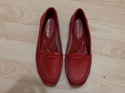 Мокасины детские нат кожа новые
