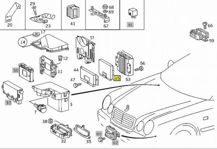 Блок ESP Mercedes Clk-Class W208 112.940 3.2L 2001