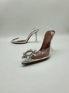 Туфли Amina Muaddi Амина Муадди прозрачные