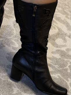 Сапоги кожаные демисезон