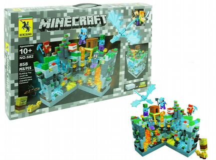 Lego Конструктор Minecraft LED 858 Деталей
