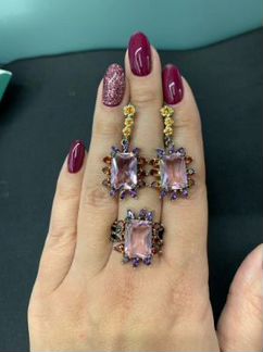 Комплект с цирконами