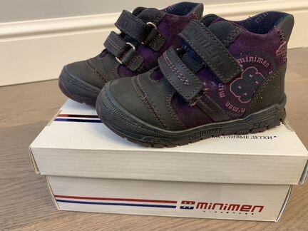 Осенние утеплённые ботинки minimen минемен 23 р-р