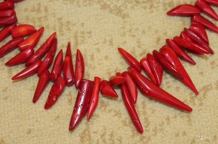 Новые коралловые бусы возможен обмен