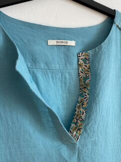 Платье голубое, лён, devernois, Франция, оригинал