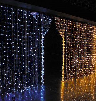 Гирлянды LED шторы