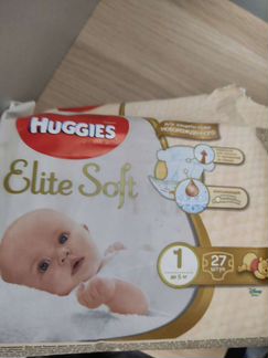 Подгузники huggies elite soft 1