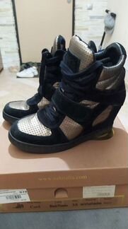 Сникеры (кроссовки) на танкетке ASH Италия нат.кож