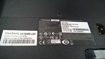 Монитор ViewSonic VA-1948-LED
