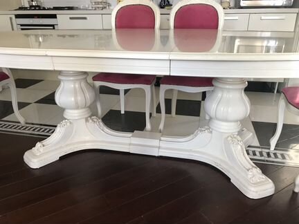 Обеденная Группа Италия массив Дуба ручная роспись