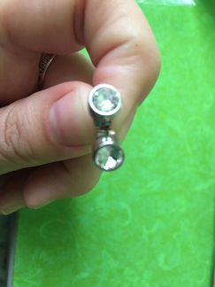 Серьги с кристаллами Swarovski