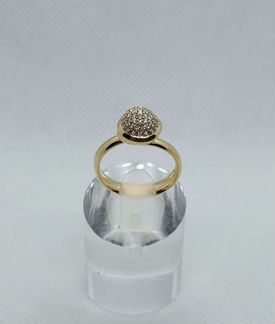 Золотое кольцо с бриллиантами 0,42 ct