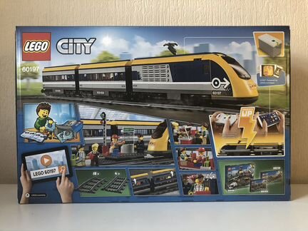 Новый Lego City 60197 Поезд + Рельсы + Стрелки