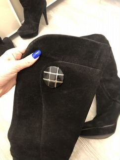 Сапоги замшевые 38 размер