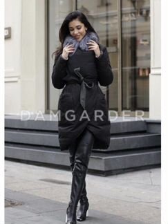 Пуховик новый двусторонний женский с поясом