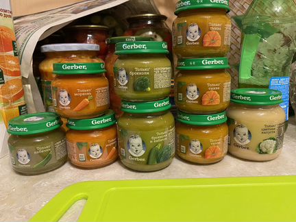 Пюре Gerber, 9шт