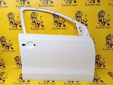 Дверь правая Volkswagen Polo белого цвета