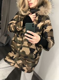 Пуховик камуфляжный