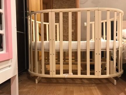 Детская кровать трансформер круглая