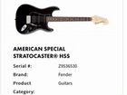 Fender american stratocaster объявление продам
