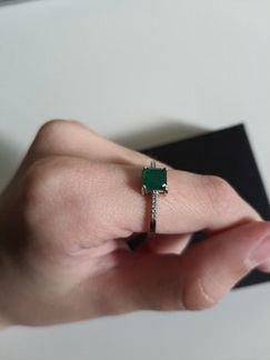 Серебряное кольцо 17,5 размер