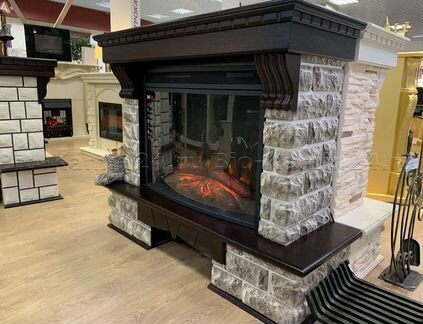 Электрокамин с очагом