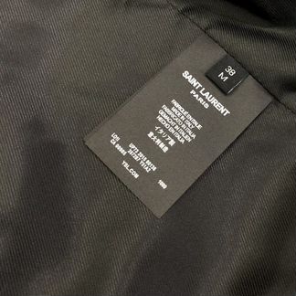 Кожаный пиджак Saint Laurent