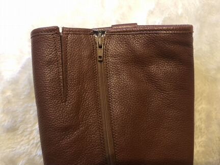 Сапоги зимние женские кожаные