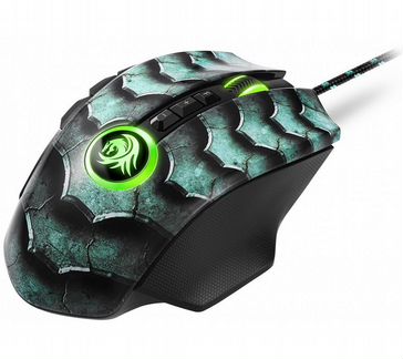 Игровая мышь Sharkoon Drakonia II зеленая (12 кноп