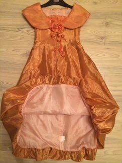 Платье выходное рыжее на рост 116-122