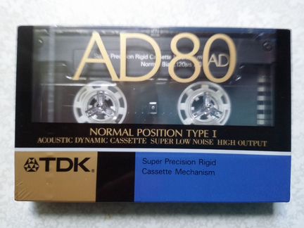 Кассета редкая TDK AD - 80 Japan Market