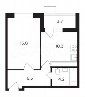 1-к квартира, 37.8 м², 16/19 эт.