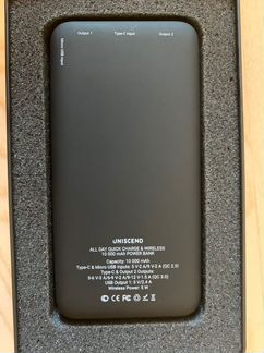 Power bank внешний аккумулятор Uniscend Power Bank