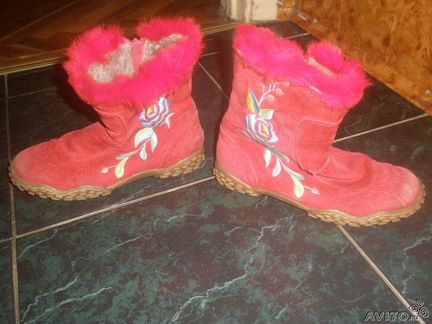 Сапожки нат.замша и мех