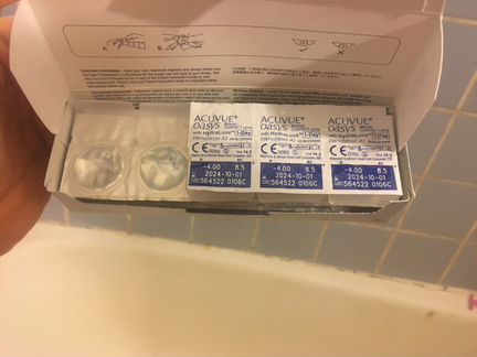 Линзы контактные acuvue oasys