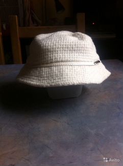 Новая шерстяная шляпа с кожаной отделкой