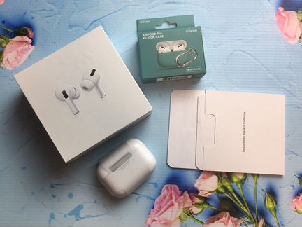 Беспроводные наушники airpods pro + чехол минтолов