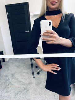 Платье с чокером новое Zara
