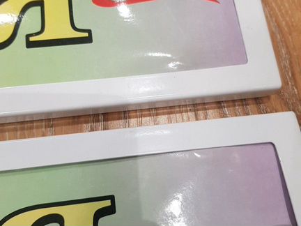 Номерные рамки из нержавеющей стали белые