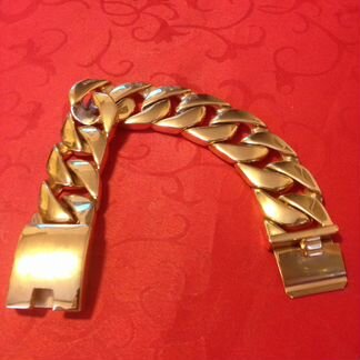 Позолоченный браслет 24 мм, 150 г, голда